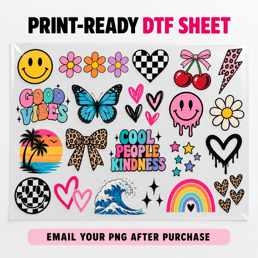 12.5" x 17.5" CUSTOM DTF GANG SHEET