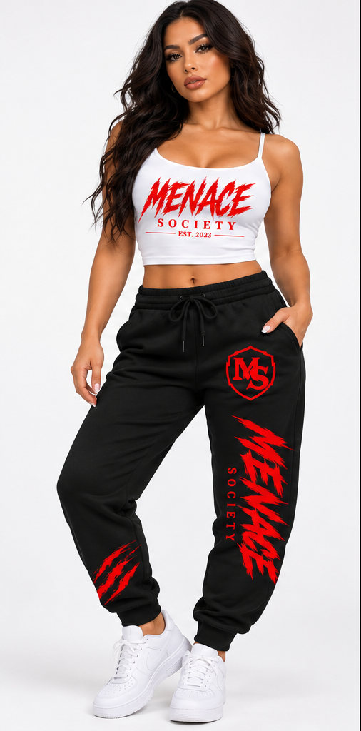 Menace Society Women's Crop Tank & Jogger Set