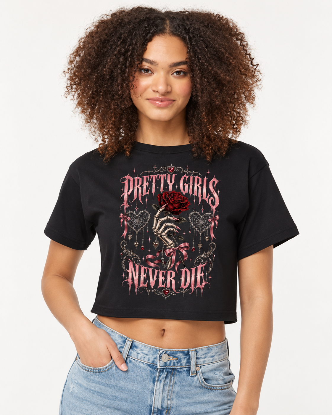 Pretty Girls Never Die Crop Tee