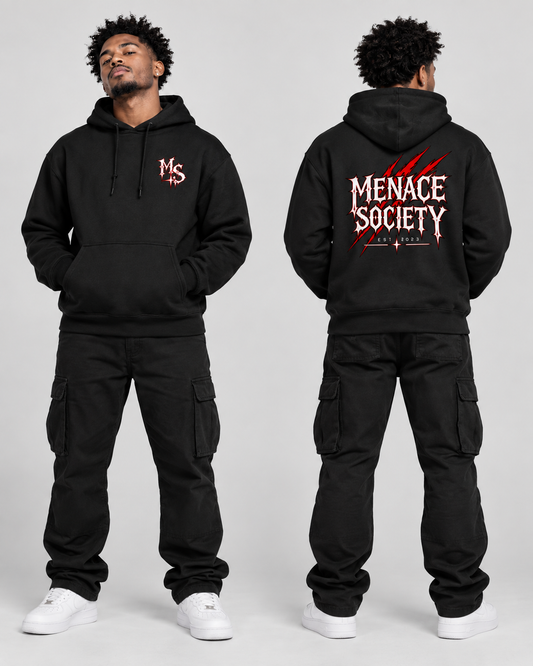 Menace Society EST. 2023 Redline Hoodie