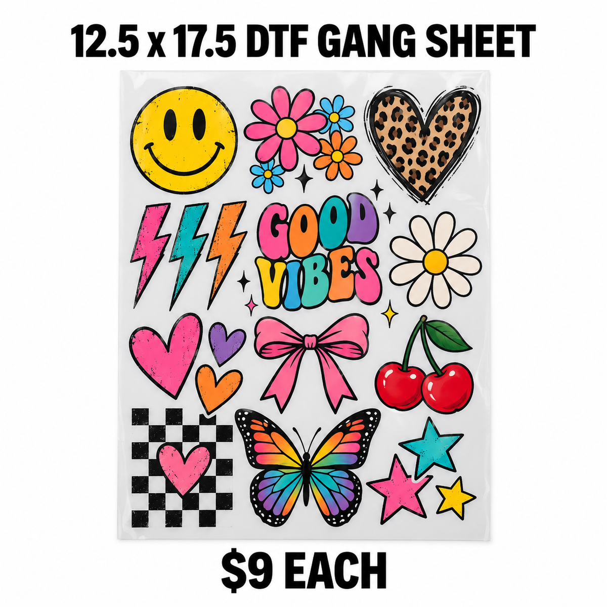 12.5" x 17.5" CUSTOM DTF GANG SHEET