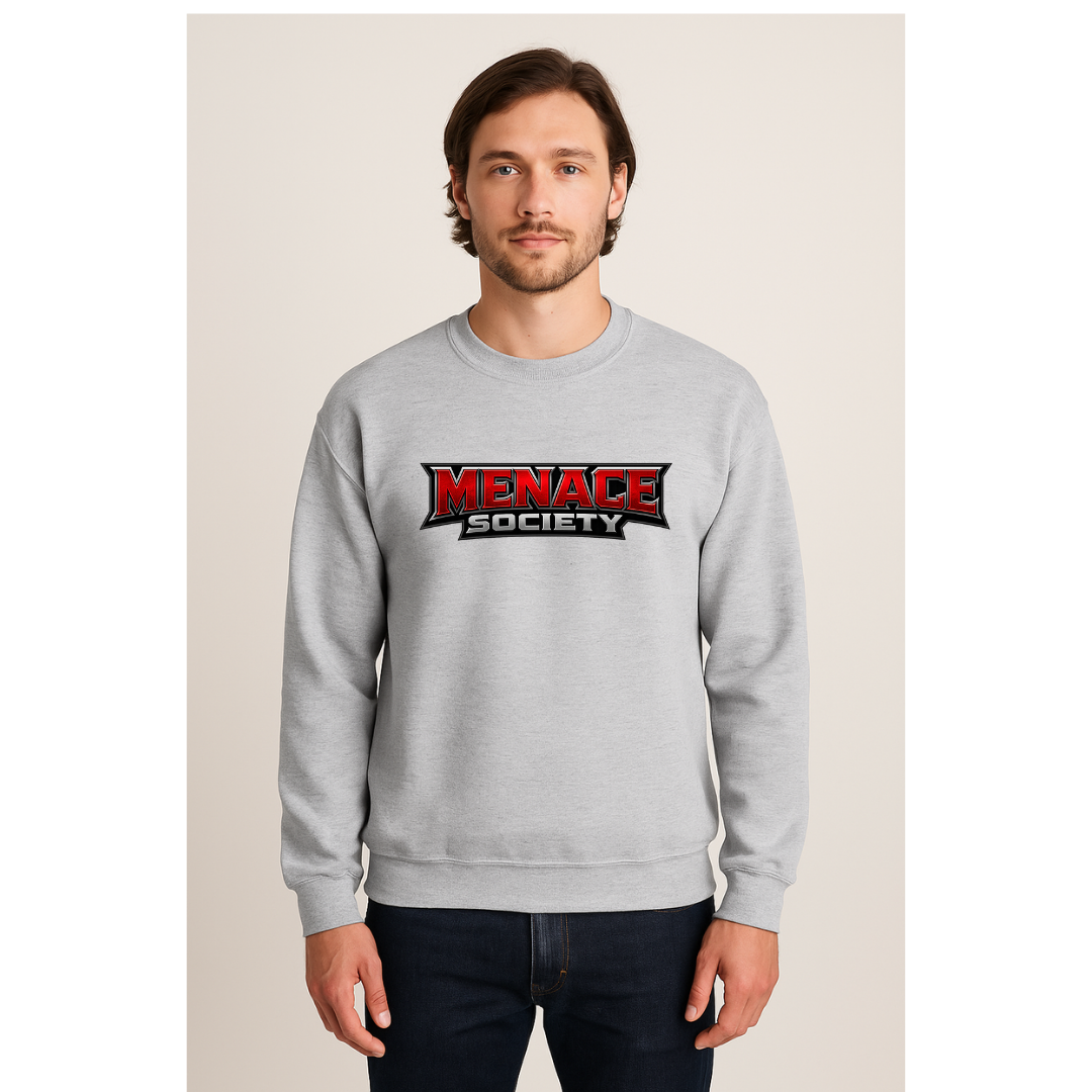 Menace Society Crewneck – Grey Street Edition