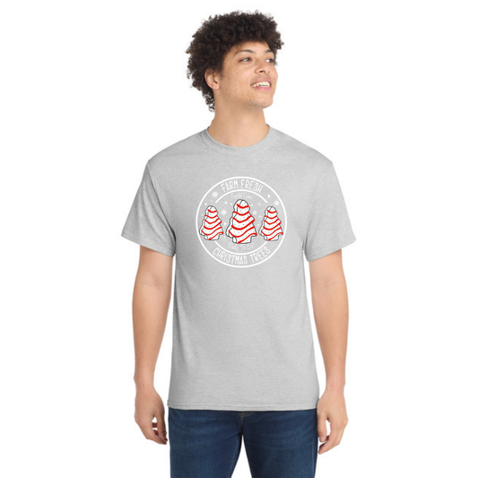 Farm Fresh Frosted Christmas Trees Tee