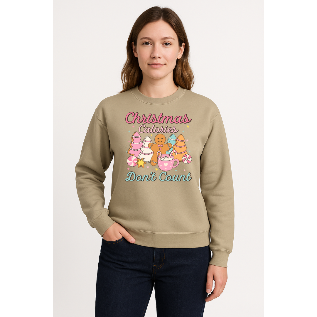🎄 Christmas Calories Don’t Count Crewneck 🎄
