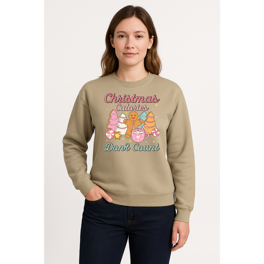 🎄 Christmas Calories Don’t Count Crewneck 🎄