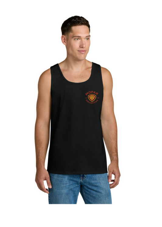 Mo par Collective RR Black Tank Top – Classic Muscle Car Club Graphic Tank