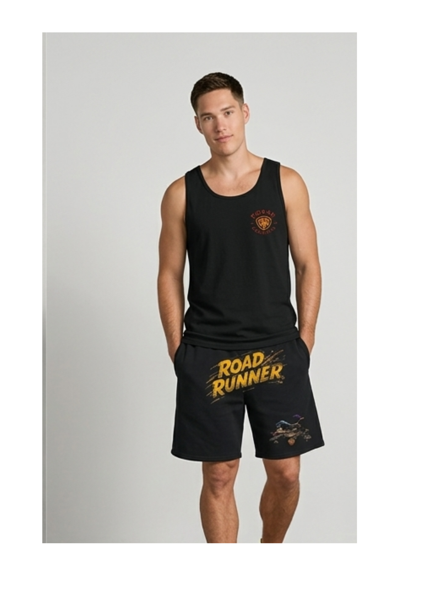 Mo par Collective "RR" Graphic Tank & Shorts Lounge Set