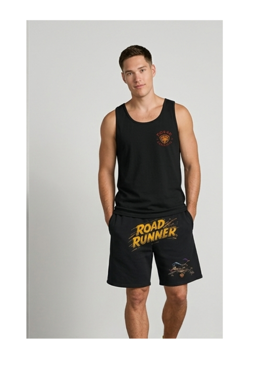 Mo par Collective "RR" Graphic Tank & Shorts Lounge Set