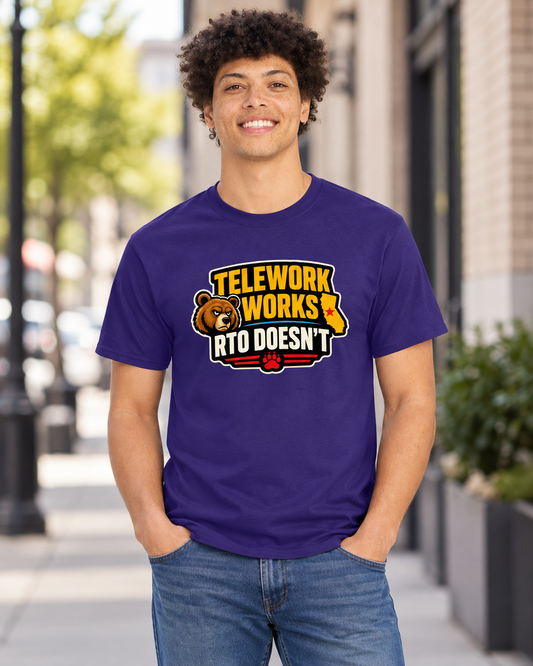 Telework Works – California State Workers RTO Tee