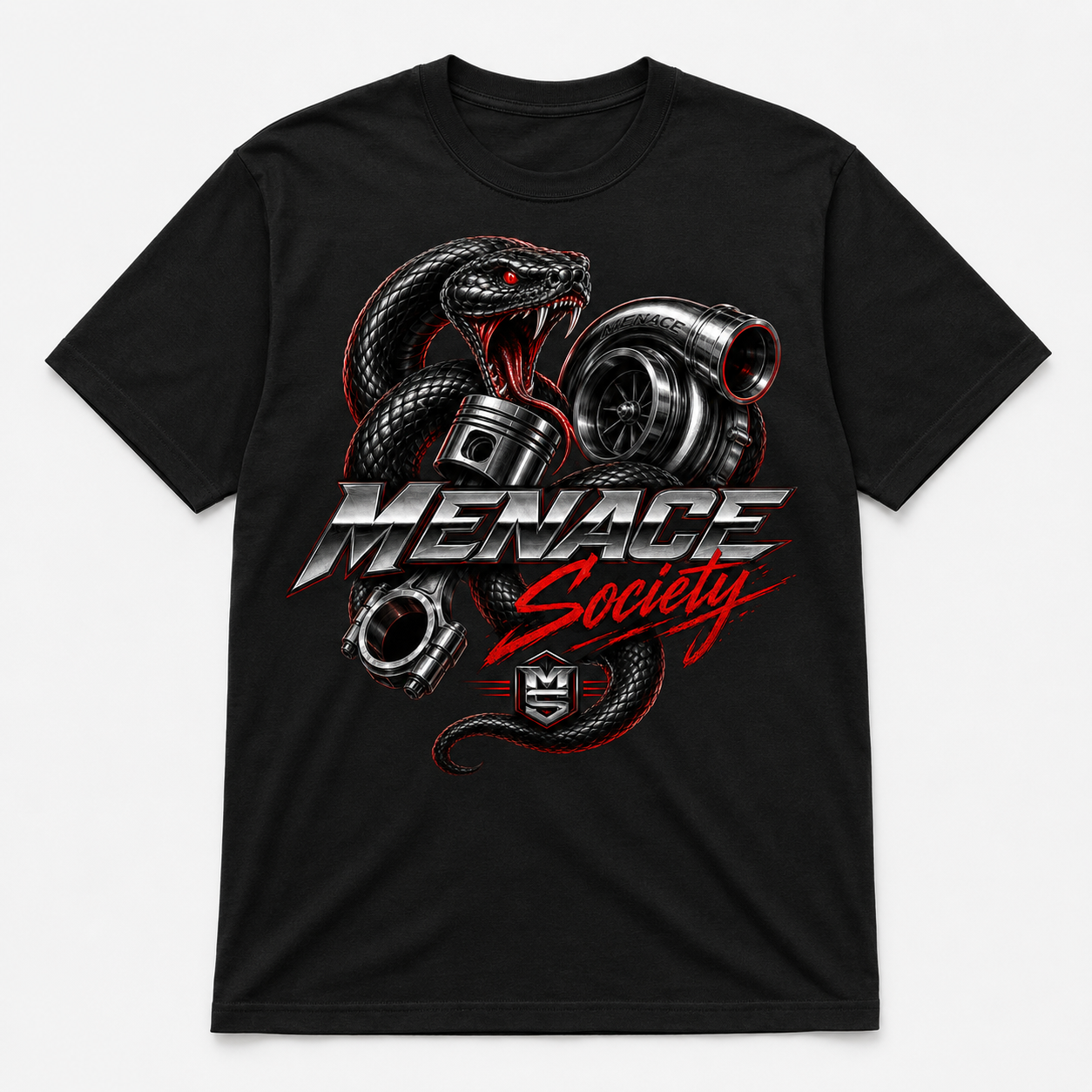 Menace Society Snake Turbo Graphic Tee