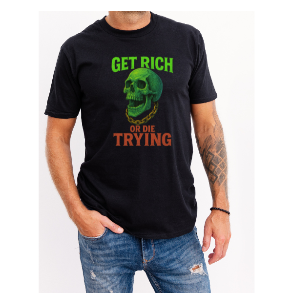 Get Rich or Die Trying – Skull Edition Tee