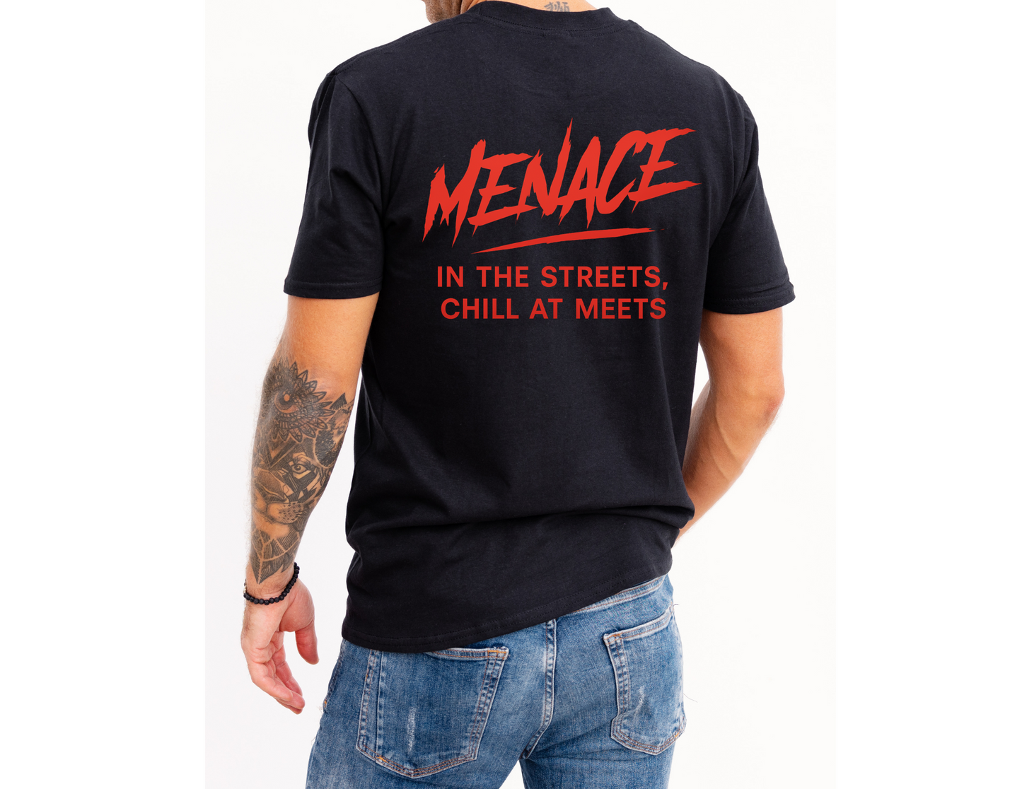 Menace Society – “In the Streets, Chill at Meets” Tee